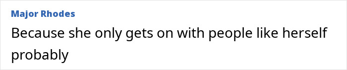 Comment by Major Rhodes discussing family dynamics related to Victoria Beckham and Brooklyn's wife Nicola Peltz.