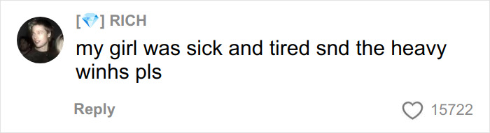 Comment on social media expressing sympathy about heavy wings, related to Bella Hadid Victoria&rsquo;s Secret Angel wings weight reveal.
