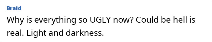 Comment text expressing strong dislike about current fashion trends in celebrity looks at Paris Fashion Week.