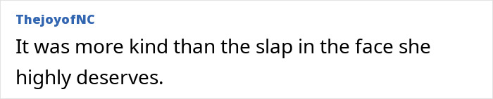 Text post with sarcastic comment about someone deserving a slap, relating to pregnant woman crushed and humiliation themes.