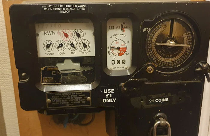 Old coin-operated machine showing dials and instructions, illustrating people accidentally discovering loopholes in systems.