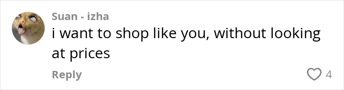 Comment on social media post saying I want to shop like you without looking at prices, amid billionaire influencer Hermès shopping haul backlash. Comment on social media post saying I want to shop like you without looking at prices, amid billionaire influencer Hermès shopping haul backlash.