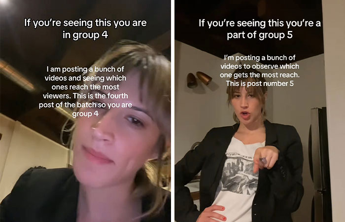 Person engaging with TikTok viral trend explaining groups 4 and 5 as part of Group 7 blowing up on TikTok.