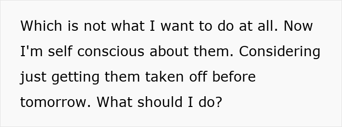 Bridesmaid feeling self-conscious while doing her nails before a wedding as the bride reacts strongly.