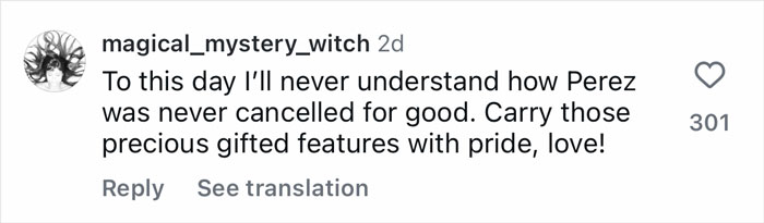 Comment from Bruce Willis' daughter defending herself against Perez Hilton's cruel comments made during her teen years. Comment from Bruce Willis' daughter defending herself against Perez Hilton's cruel comments made during her teen years.