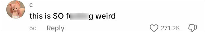 Comment saying "this is SO f***ing weird" with 271.2K likes, related to Dad discovers Life Of Charlie Kirk homework outrage.