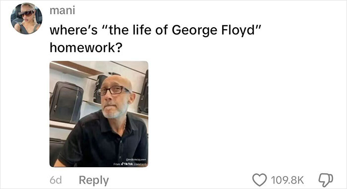 Man with glasses and beard reacting to viral video about life of Charlie Kirk homework assignment for 5th grader.