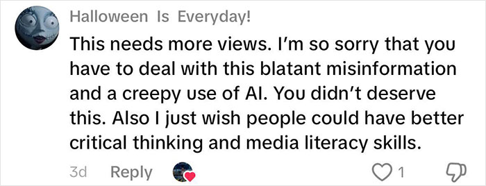 Comment expressing sympathy for a student caught in an insane Olive Garden hoax, highlighting misinformation and media literacy. Comment expressing sympathy for a student caught in an insane Olive Garden hoax, highlighting misinformation and media literacy.
