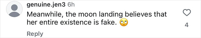 Comment on social media mocking Kim Kardashian&rsquo;s claim that the 1969 moon landing was fake.
