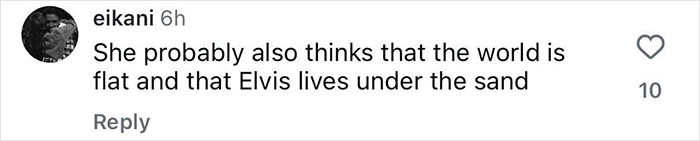 Social media comment mocking Kim Kardashian's claim about the 1969 moon landing being fake, sparking harsh reactions.