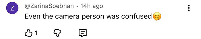 Screenshot of a social media comment reacting to Miss Panama's painfully awkward onstage fail that left viewers mortified.