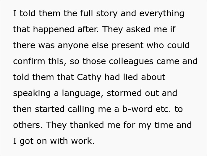 Woman Gets Fired When She Causes Drama Because Coworker Accidentally Revealed Her Lies