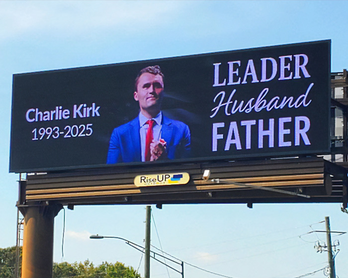 Billboard featuring Charlie Kirk with birth control message sparking hilarious reactions in Michigan. Billboard featuring Charlie Kirk with birth control message sparking hilarious reactions in Michigan.