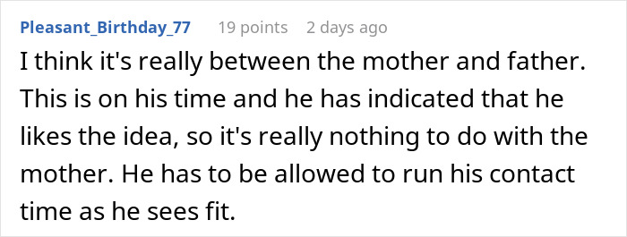Screenshot of a Reddit comment discussing twins wanting to include their stepmom in a group Halloween costume and family disagreements.