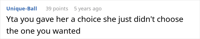Comment saying you gave her a choice she didn’t choose, related to depressed not an excuse for being lazy discussion. Comment saying you gave her a choice she didn’t choose, related to depressed not an excuse for being lazy discussion.
