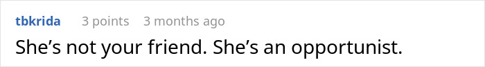 Woman upset over friend not giving cash but offering a favor instead, highlighting a dispute about willingness to help.