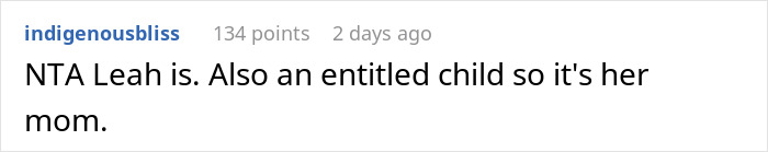 Screenshot of an online comment discussing a 12-year-old ruining a friend&rsquo;s birthday and causing drama between moms.