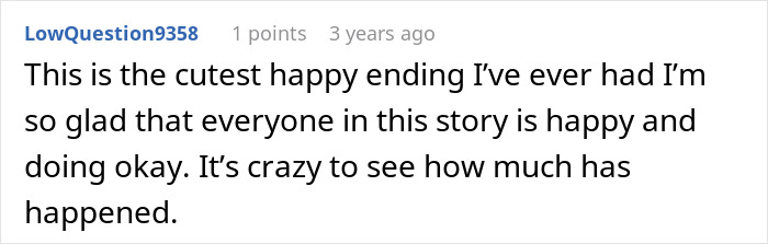 Screenshot of a forum comment sharing a positive update after family struggles with ex-con mom and kids reconnecting. Screenshot of a forum comment sharing a positive update after family struggles with ex-con mom and kids reconnecting.