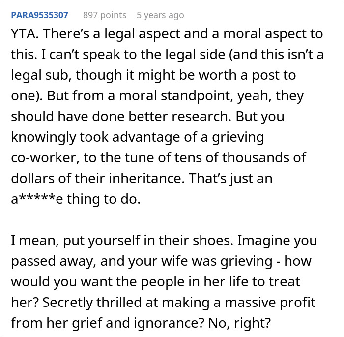 Comment discussing moral and legal aspects of a man refusing to sell back a $50K guitar bought for $4K. Comment discussing moral and legal aspects of a man refusing to sell back a $50K guitar bought for $4K.