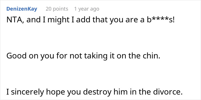 Comment expressing strong disapproval of a man stealing his wife&rsquo;s tea set and giving it to his niece, hoping for divorce.