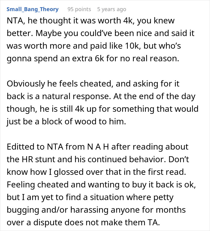 Reddit user explains a man who bought a $50K guitar for $4K and refused to sell it back after the seller found out. Reddit user explains a man who bought a $50K guitar for $4K and refused to sell it back after the seller found out.