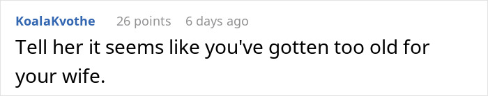 Text comment on a social platform expressing a harsh opinion about a wife and her husband's relationship issues involving Pok&eacute;mon cards.