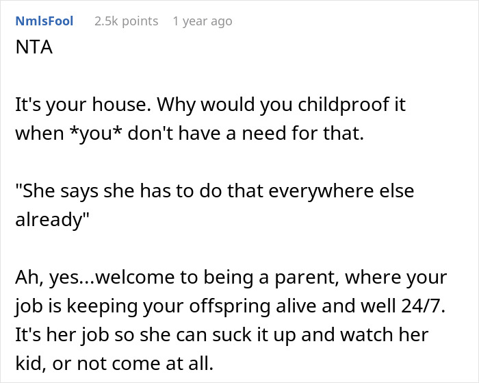 Family Drama Ensues As Lady Demands Sibling Childproof Home For Her Son, Furious When Told No