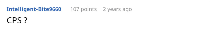 Screenshot of an online forum comment asking about CPS, related to stepmother control family relationship concerns. Screenshot of an online forum comment asking about CPS, related to stepmother control family relationship concerns.