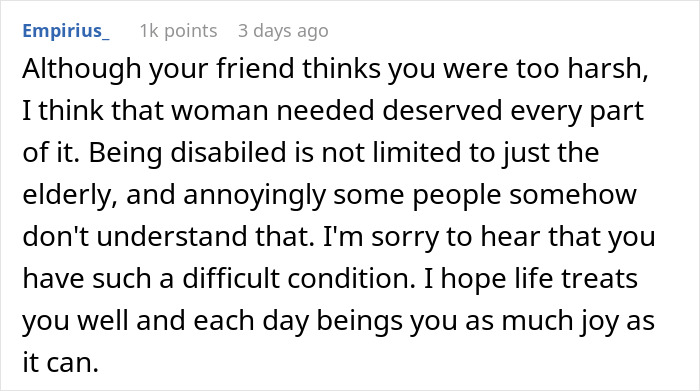 Screenshot of a forum comment discussing service dog fraud and the challenges faced by disabled individuals.