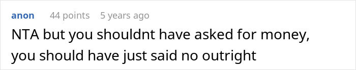 Screenshot of an online comment discussing a woman adopting a dog and being harassed by previous owners about name and care changes.