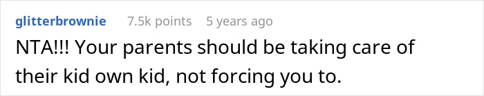 Comment on a forum discussing care brother nocturnal epilepsy, expressing frustration about parental expectations in caregiving.