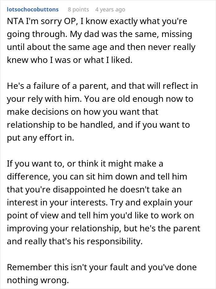 Teen tells dad would&rsquo;ve remembered if you cared after cake fail in a heartfelt online discussion about parental disappointment.