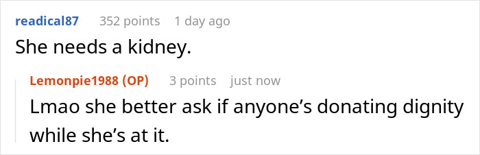 Online discussion where users comment on a mom telling daughter she wishes she was never born and no reconciliation after 12 years.