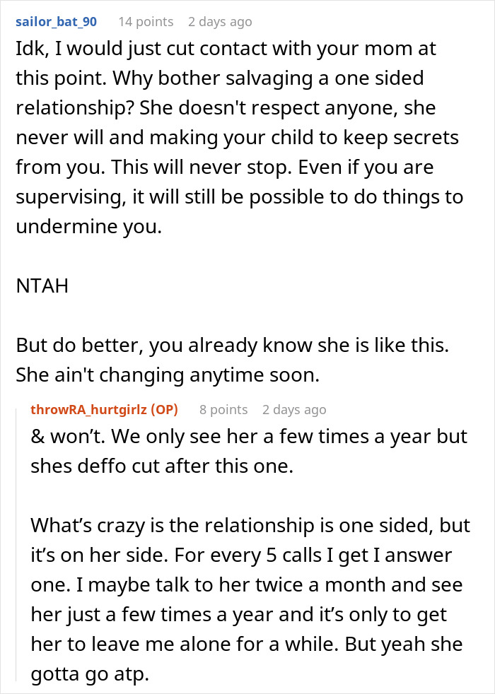 Comment discussion about a nosy mother causing family tension after ancestry tests, highlighting toxic relationships and boundaries. Comment discussion about a nosy mother causing family tension after ancestry tests, highlighting toxic relationships and boundaries.