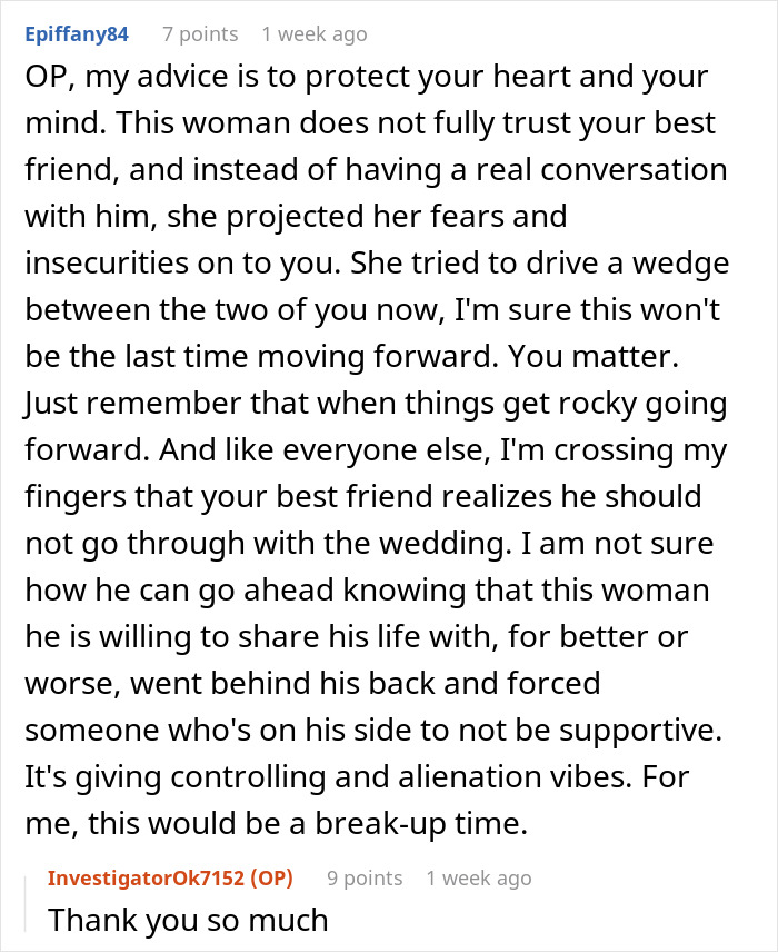 "[Am I The Jerk] For Not Telling My Best Friend The Real Reason I'm Not At His Wedding?"