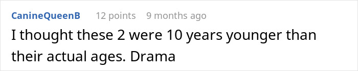 Screenshot of a Reddit comment discussing age perception, related to a pregnant woman going no-contact after Thanksgiving conflict.