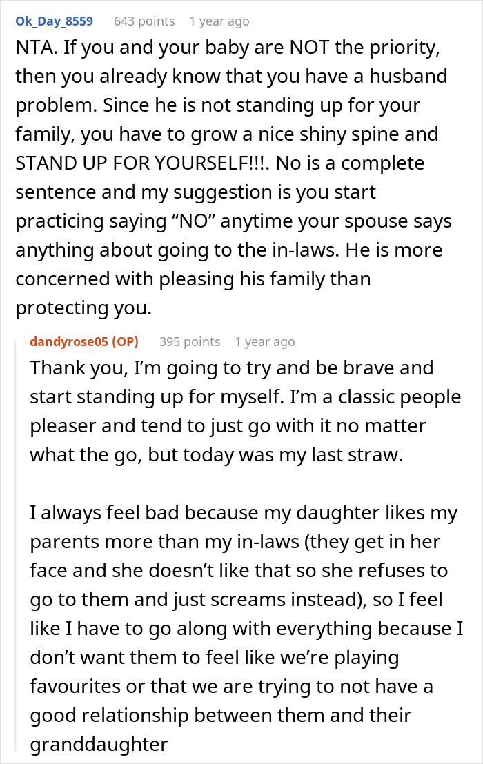 Online discussion about a mom refusing to attend family dinners after being ignored by her in-laws. Online discussion about a mom refusing to attend family dinners after being ignored by her in-laws.
