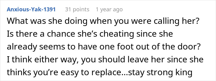 Text conversation expressing anger and concern after a woman misses calls from the hospital following an argument with her husband.