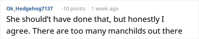 Screenshot of an online comment discussing a wife under fire for getting rid of her husband&rsquo;s Pok&eacute;mon card collection.