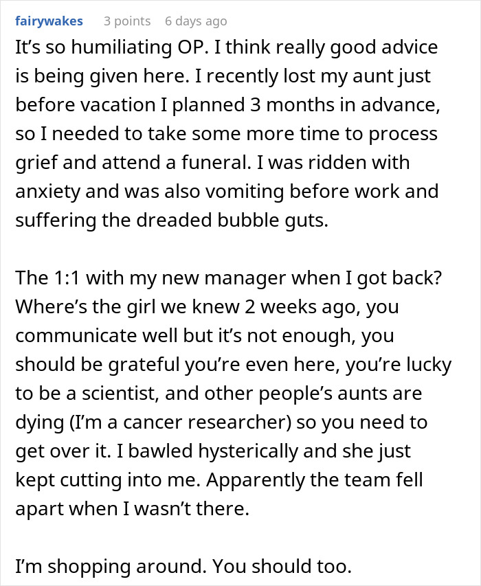 Worker who goes above and beyond faces criticism at work, pressured to push through it despite personal struggles.