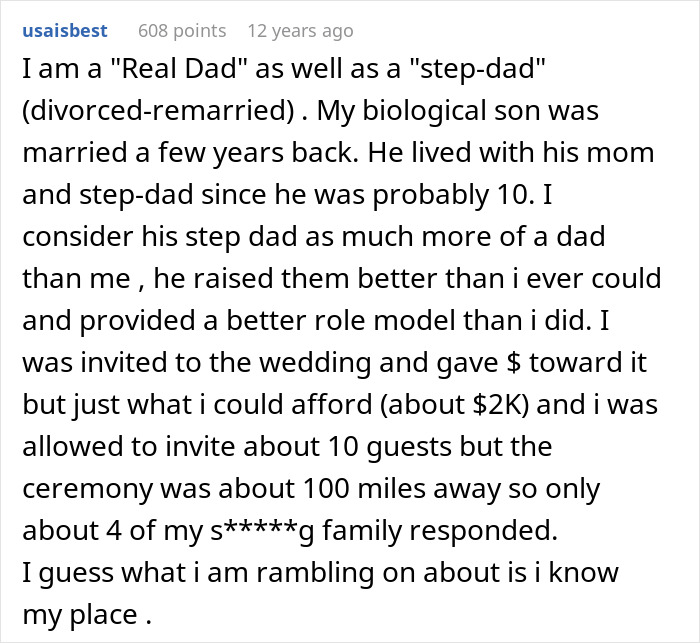 Step-dad shares a heartbreaking story about feeling uncared for by his girlfriend and her daughter in a candid online post.
