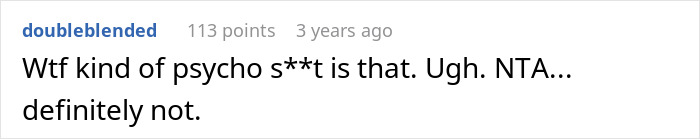 Screenshot of a social media comment expressing strong disapproval related to woman keeping ex&rsquo;s baby and male best friend stepping into father role.