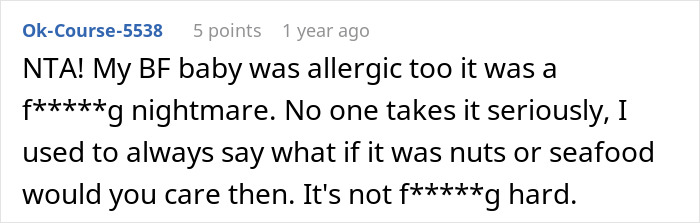 Screenshot of an online comment about a mom refusing to attend family dinners after being ignored by her in-laws. Screenshot of an online comment about a mom refusing to attend family dinners after being ignored by her in-laws.