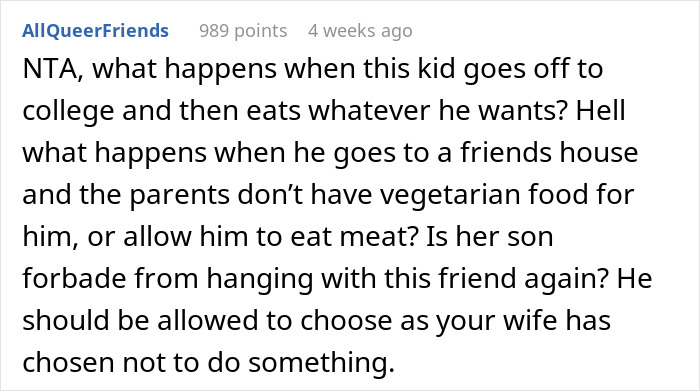 Man prepared to fight for stepson&rsquo;s diet change as mom opposes his choice to alter eating habits.