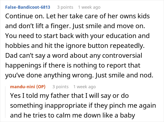 Woman gleams watching cousin&rsquo;s wife struggle after quitting as free babysitter, capturing mixed emotions and family dynamics.