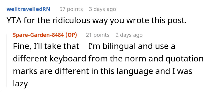 Screenshot of an online discussion where a guy asks a coworker why she wears makeup, sparking criticism online.