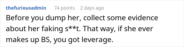 Comment on a forum about a gym influencer lying online, discussing its impact on her boyfriend&rsquo;s relationship.