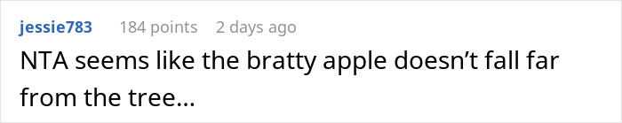 Screenshot of online comment discussing a 12-year-old ruining a friend&rsquo;s birthday causing drama between moms.