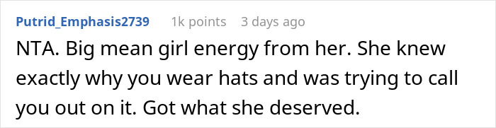 Screenshot of an online comment discussing a guy asking coworker about her daily makeup, with people reacting strongly.