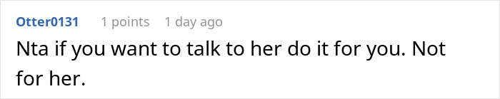 Screenshot of online comment discussing a mom telling daughter she wishes she was never born and their broken relationship.